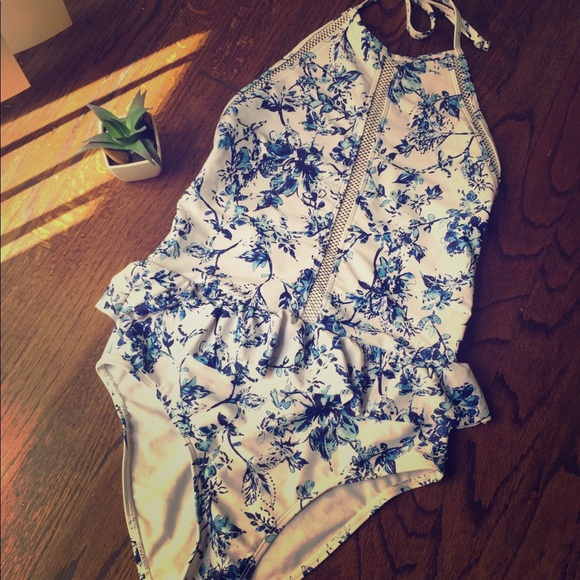 Other - SOLD Ruffle halter one piece